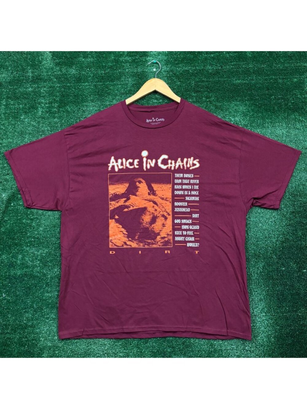Alice In Chains Dirt Album Cover Rock Band T-Shirt Size XXL